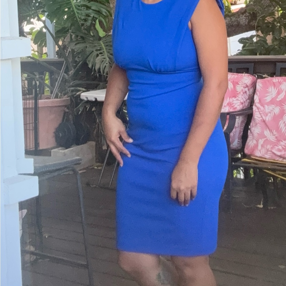 Calvin Klein Blue Midi Dress
